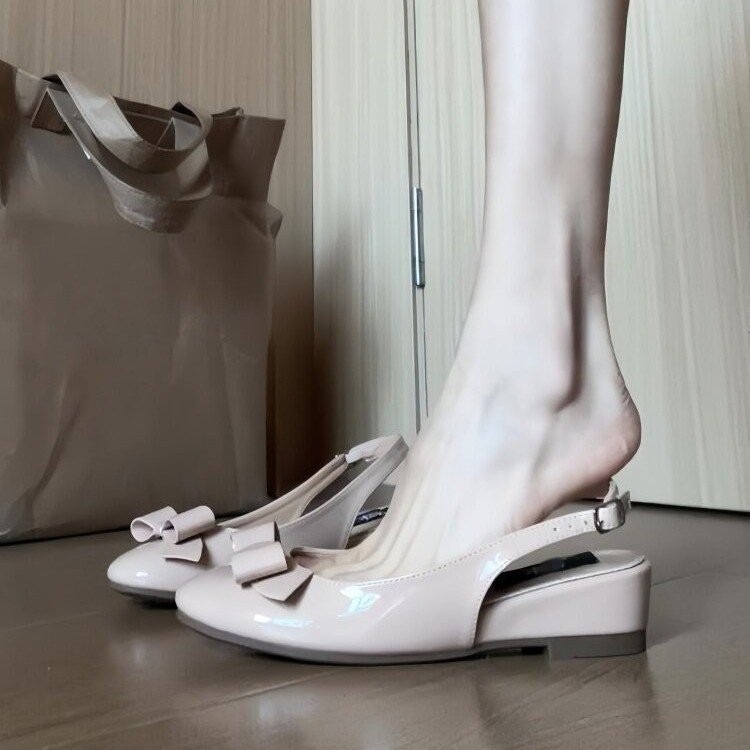 Arco de un pedal de altura sandalias para mujeres 06 verano nuevo estilo francés suave zapatillas de moda frescas