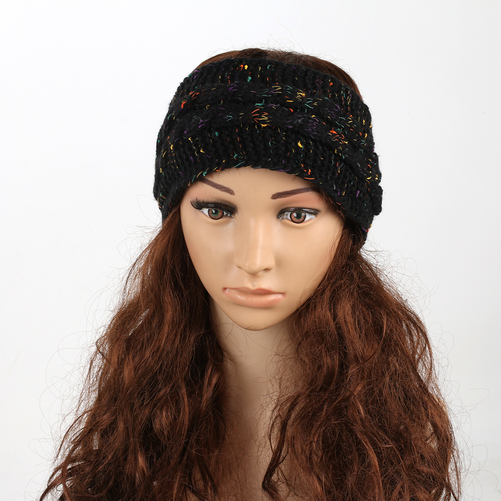 Gebreide haarband winter warm wol oorwarmer voor dames_voghion.com