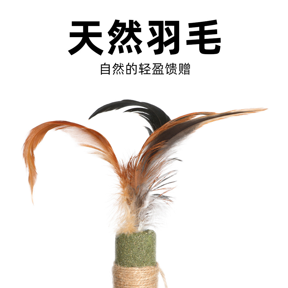 Gato gigante, palo de menta, palo para gatos