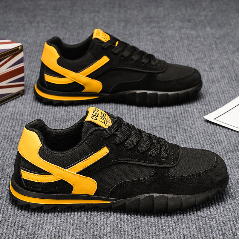 Tendencia de verano nuevos zapatos para hombres, malla transpirable, zapatos de entrenamiento alemanes delgados, deportes y ocio, zapatillas de tabla bajas, zapatos de moda para hombres a juego