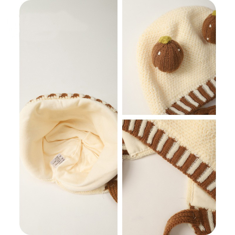 Sombreros para bebés otoño y invierno recién nacidos sombreros cálidos para hombres y mujeres sombreros de tejido para niños sombreros de lana