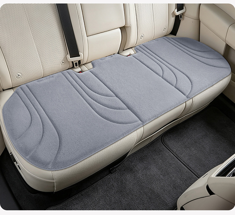 New cross-border model, all-season universal hot-pressed plush three-piece car seat cushion set, wholesale for foreign trade