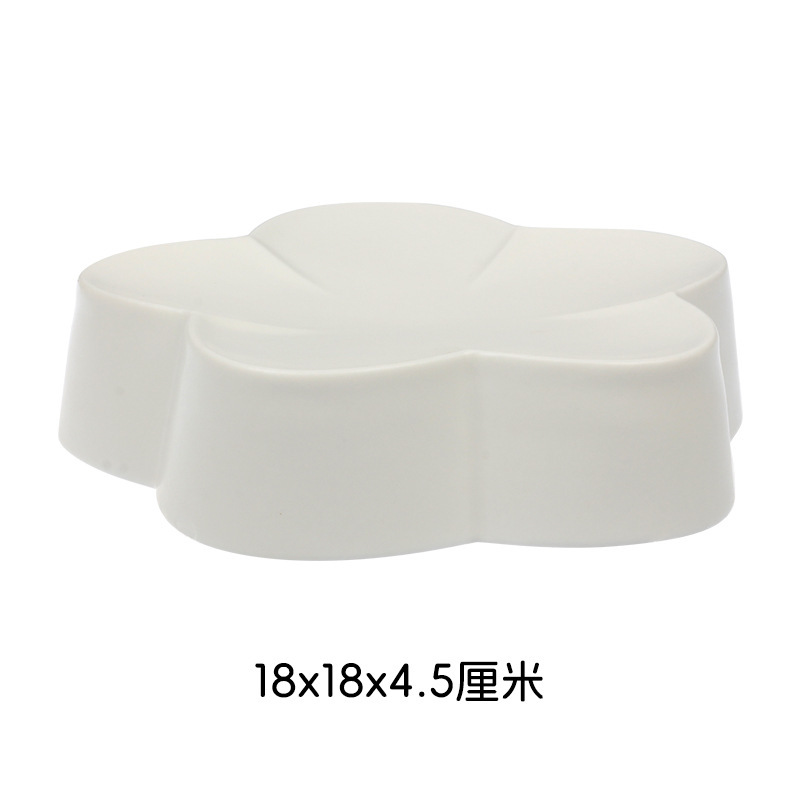 白磁クラフト、シンプルスタイル、高級感、創作花の賛歌、陶磁器食器セット、お手入れ簡単食器セット|undefined