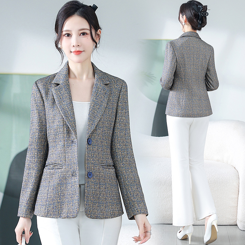 Elegant short spring fashionable classic suit jacket