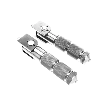 Cross-border exclusive supply of modified motorcycle, Motorcycle pedals - silver-1-pair