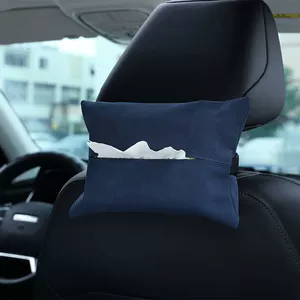 Simple fabric car tissue box creative hanging car tissue box napkin paper box car supplies car accessories