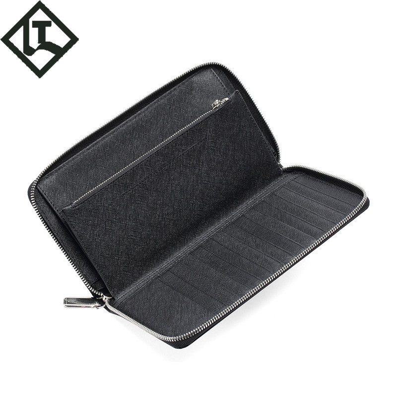 手拿包女 多功能牛皮真皮女包 潮流时尚韩版拉链rfid长款钱包