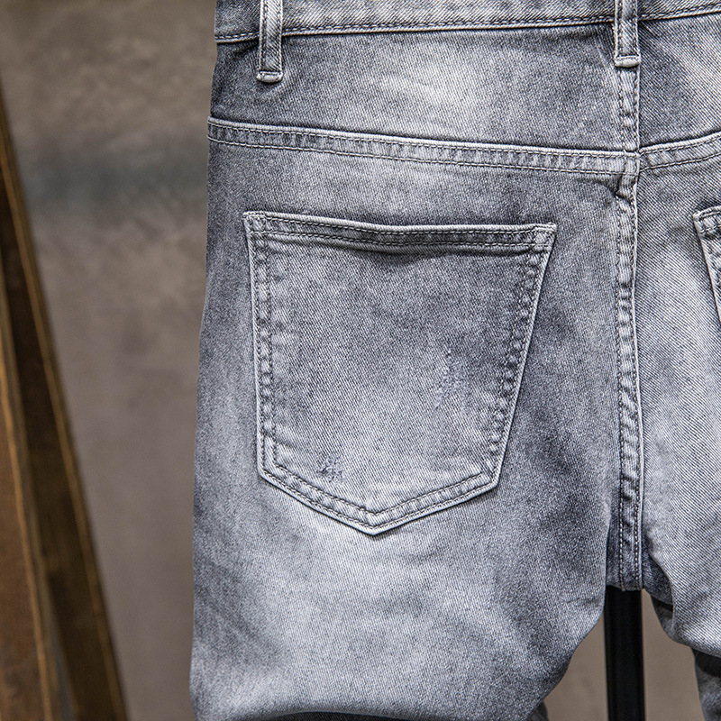 2022 otoño e invierno nueva marca de moda jeans hombres nueva moda suelta pequeño harem casual skinny jeans