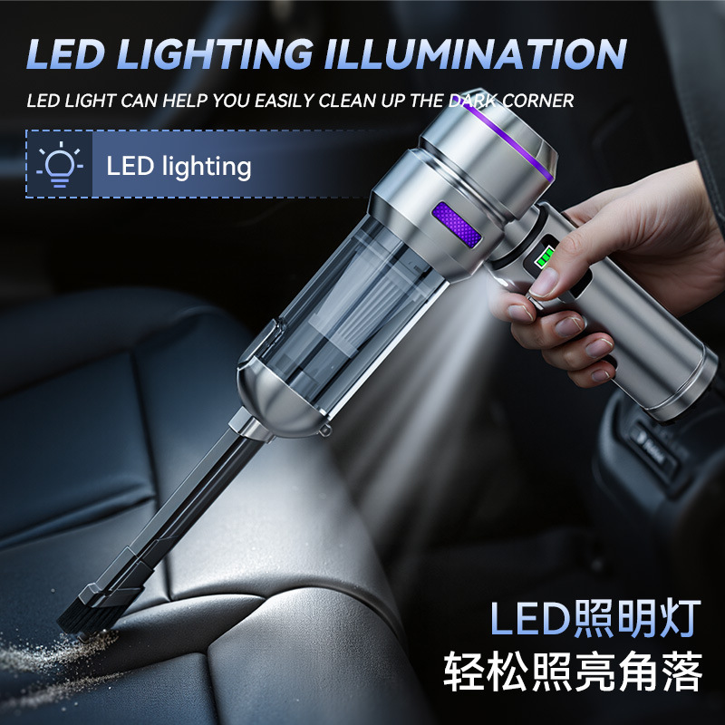 车载数显吸尘器无刷大功率除尘充气一体大吸力两用LED汽车吹尘器|undefined