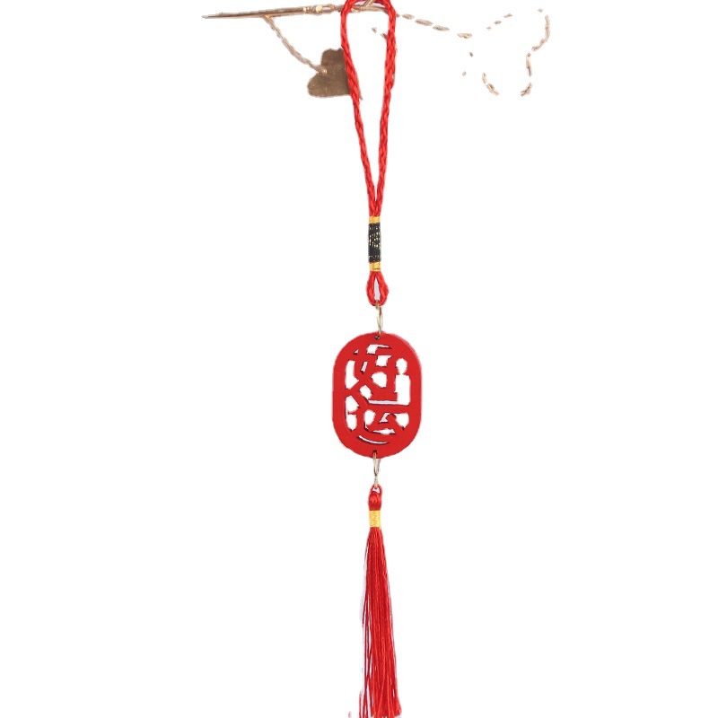 Milán Año nuevo colgante festivo Víspera de Año Nuevo flor bendición cubo bonsai Decoración Accesorios pequeño nudo chino borla accesorios linterna image 6