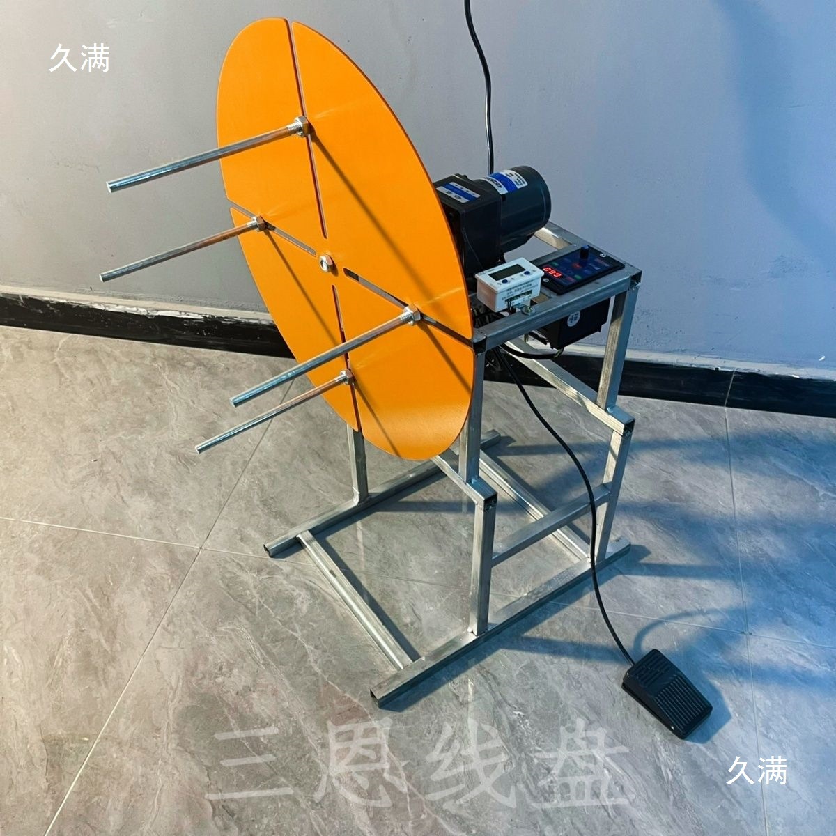 缠线器卷打盘绕线机收线卷线电动分线器自动线盘盘打卷绕线盘其他