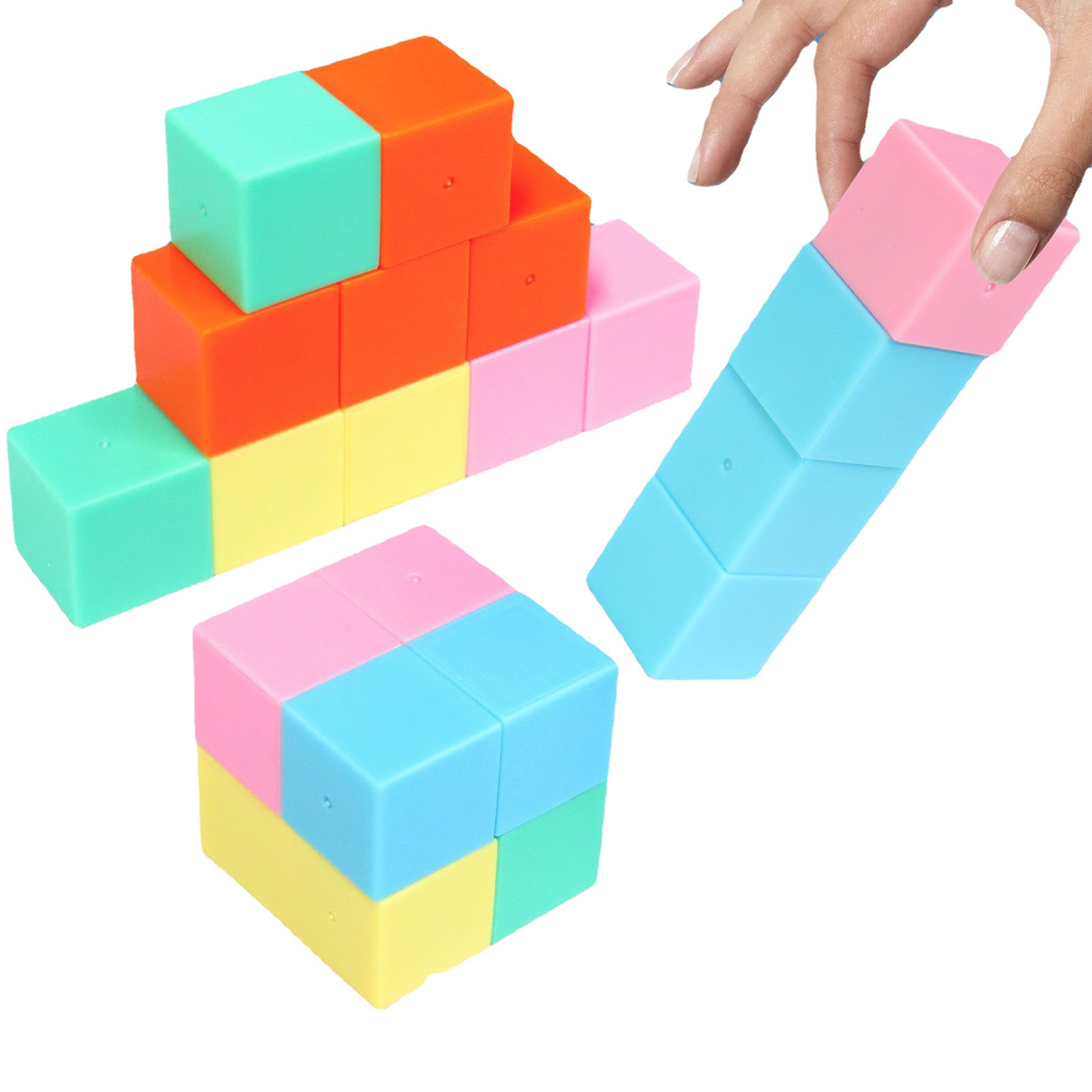 Cubo magnético material didáctico en caja 20 piezas 2cm cubo magnético Estudiantes de la escuela primaria Grado 1 material didáctico fábrica al por mayor