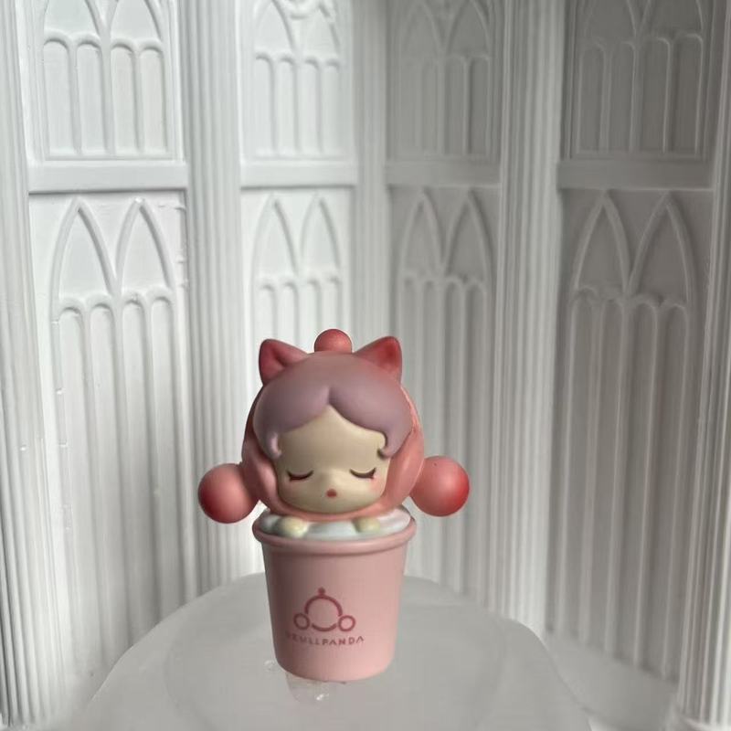 拉布布labubu女孩奶茶杯萌粒手作改娃车载摆件潮玩可爱挂件|undefined