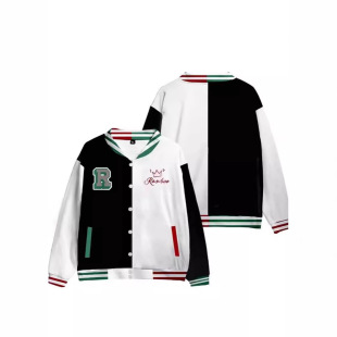 Baseball Jacket Men's Plus Size Loose Trendy Brand Spring and Summer Street Hip-Hop Versatile Trendy Pod Customization