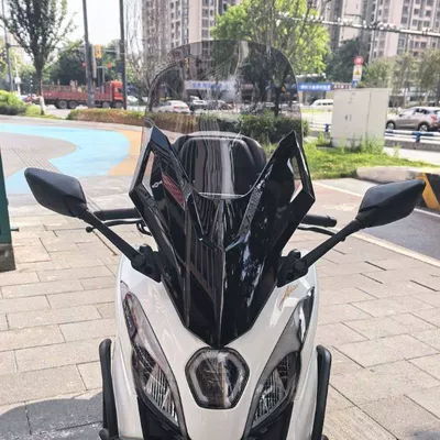 Rearview Mirror Forward Windshield – Motorcycle front windshield - ash-50r25glossy-black-masklifting-bracketcrossbar
