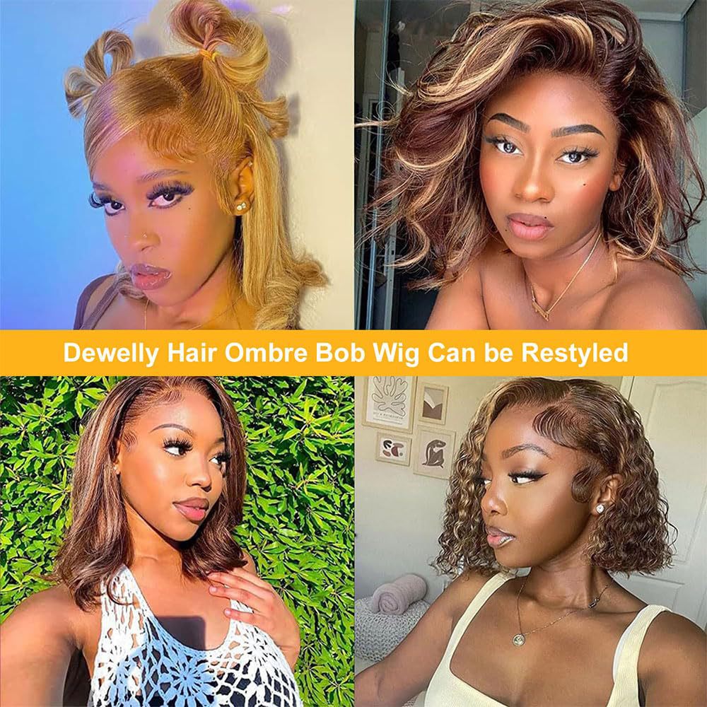 Highlight Front Lace 13x4 Lace Frontal Wigs 4 / 27# Popperie