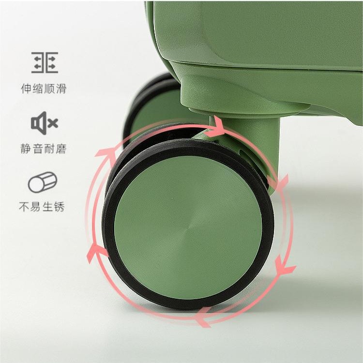 Maleta de cuero de la maleta de la contraseña de la rueda universal del estudiante fuerte y durable de los hombres