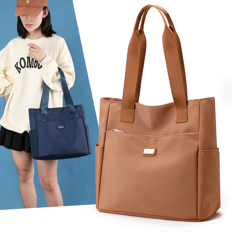 Autumn and Winter New Large Capacity Nylon Cloth Tote Women's Bag Simple All-match Lightweight Mummy Bag Shoulder Bag