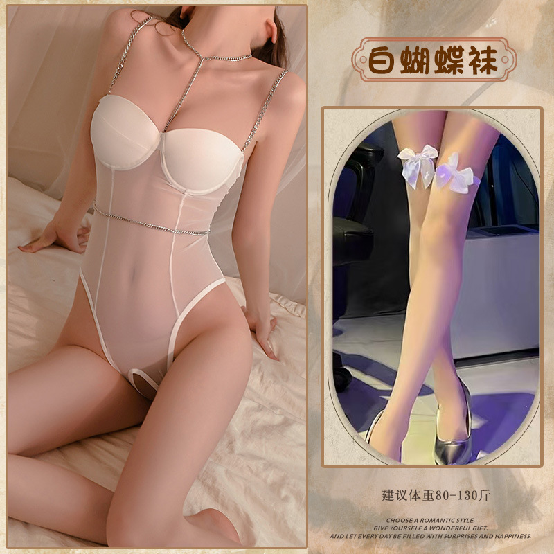 흰색 + 흰색 나비 양말