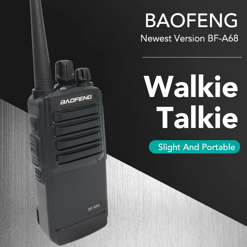 Baofeng walkie-talkie BF-A68 portátil de alta potencia baofeng Hotel seguridad intercomunicador civil baofeng fabricante