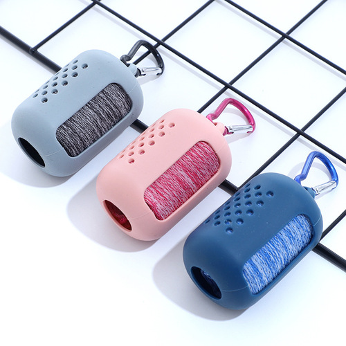 Cold-feeling sports towel, portable towel towel, outdoor cycling cooling ice towel, sweat-absorbing silicone packaging, available for group purchase