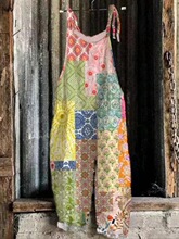 L 89488 Floral Print Jumpsuit ӡ������ѝ �W���L��羳���R�d