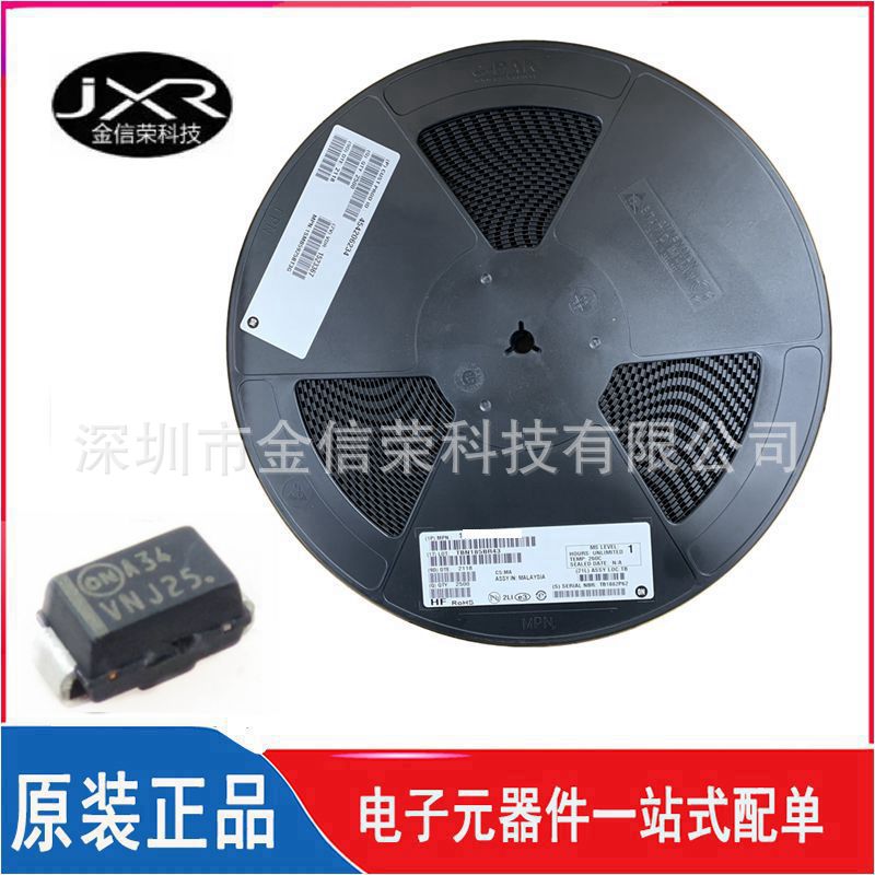 MBRA340T3G 丝印 A34 封装 SMA DO-214AC 贴片肖特基二极管芯片
