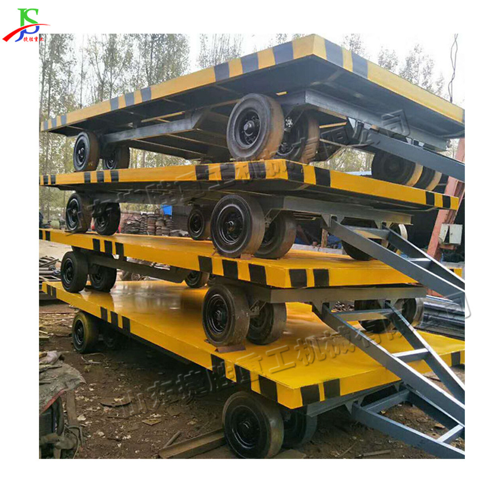 remolque de placa plana de cuatro ruedas para industria y minería, camión de carga de carga de carga logística y transporte, remolque de tracción de puerto de aeropuerto