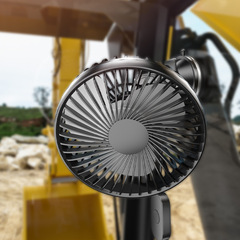 Car fan car electric fan 12V/24v universal high wind silent rotatable home and car dual-purpose fan