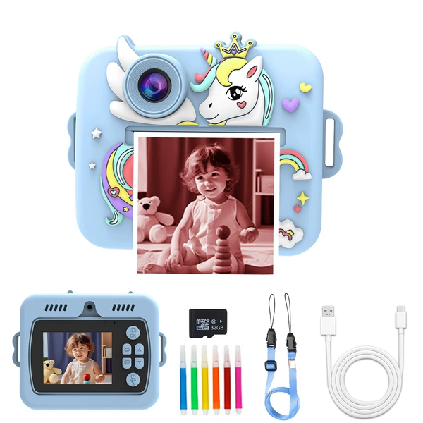 Blue red memory card, pack, unicorn, 32G