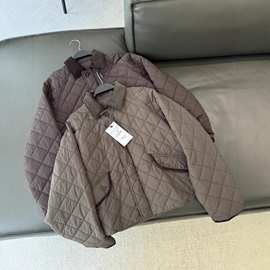 BM&MD&ZA早秋新款女装通勤时尚灯芯绒拼接外套6774803