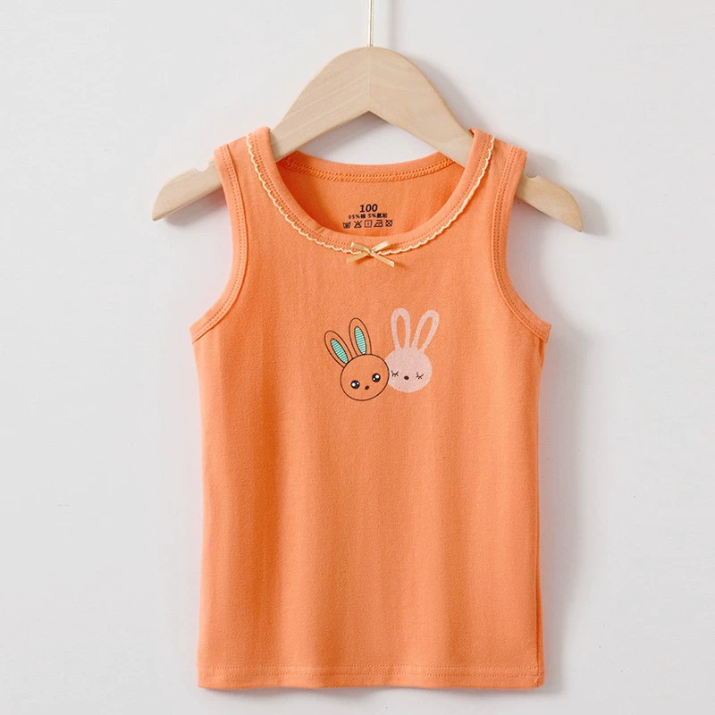 Детские хлопковые летом дышащие танк-топы, детская одежда, утягивающий эффект, корейский стиль