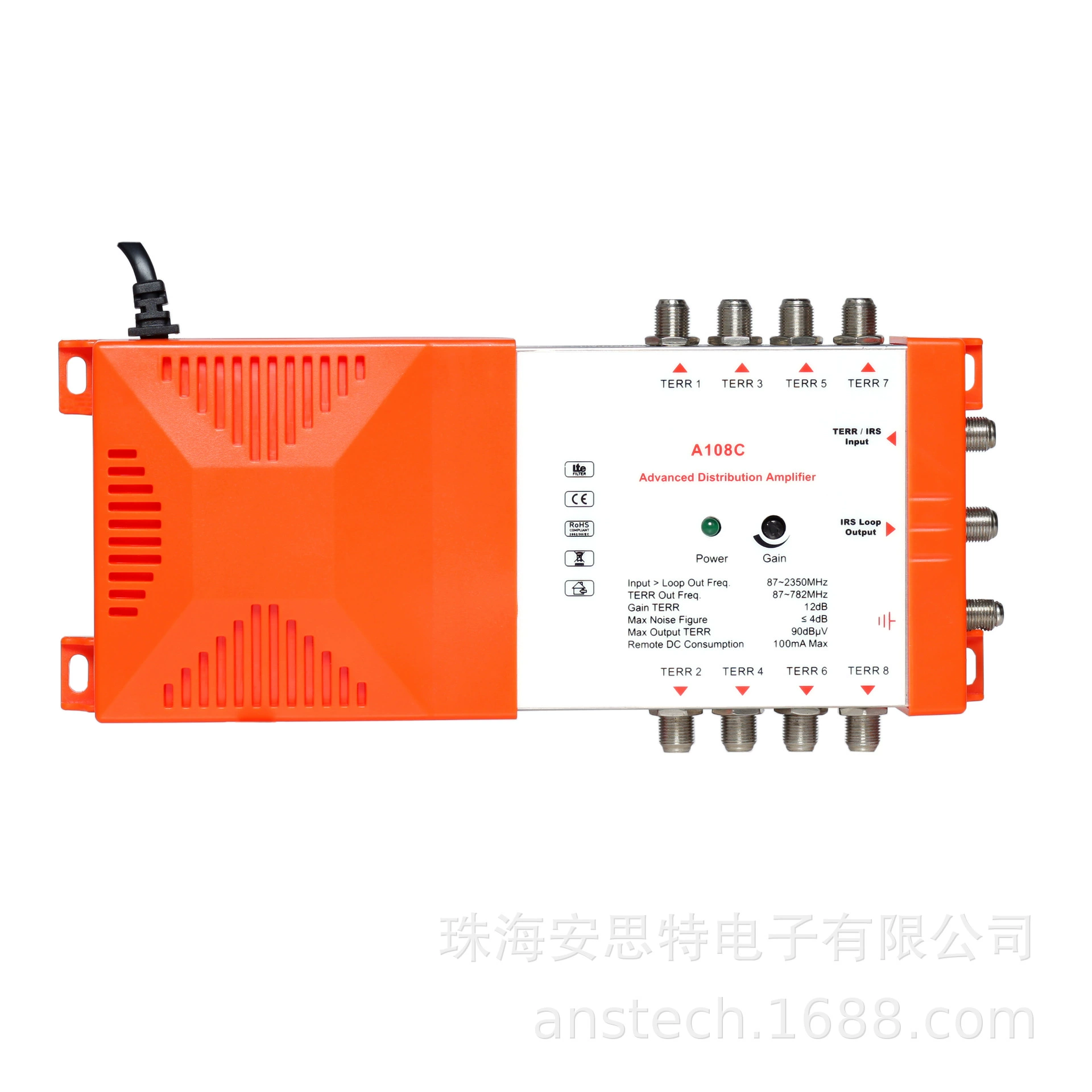 Распределительные усилители 8-канальный распределительный усилитель каскад A108C LTE Filter