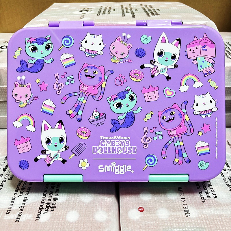 Australia smuggle caja de almuerzo de dibujos animados de alto valor alemán tritan caja de almuerzo de estudiantes niños