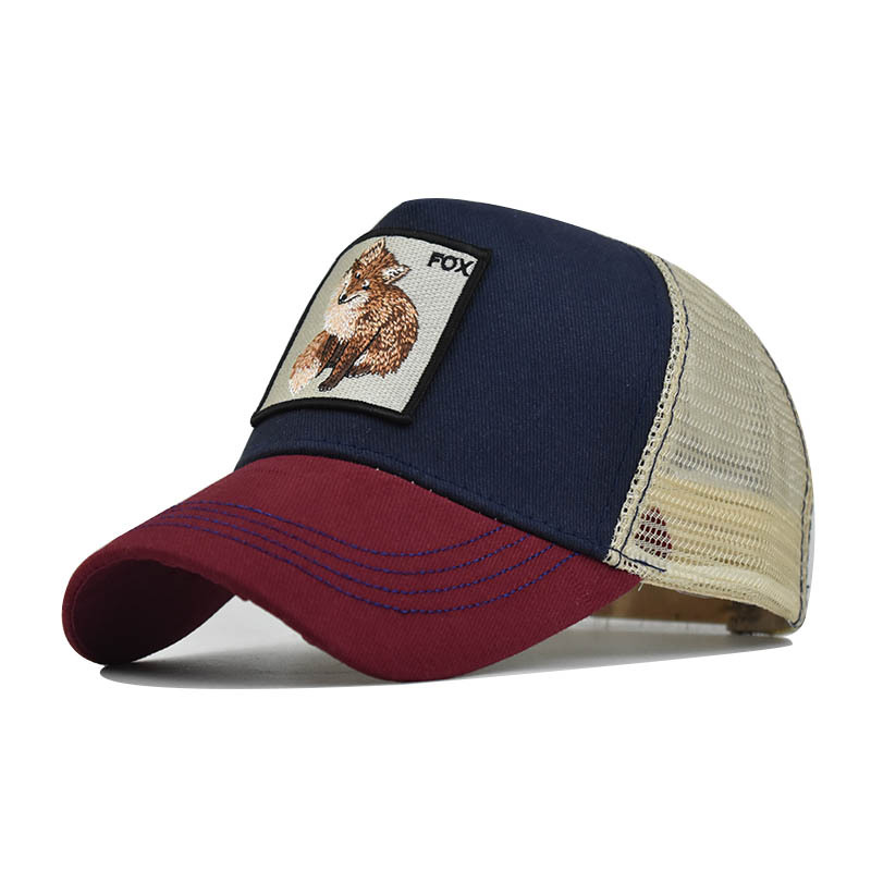 Vyšívaná zvířecí bavlněná síťovaná čepice Dámská baseballová čepice Pánská outdoorová sportovní čepice Kachní čepice_voghion.com