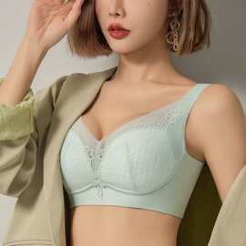 949#新款尾货文胸超薄大码无侧骨面膜乳胶杯调整型内衣包邮批发