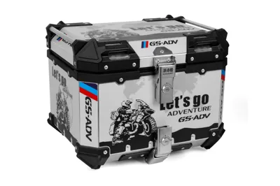 New 45L Decal Motorcycle Motorcycle trunk - 45l-decal-white