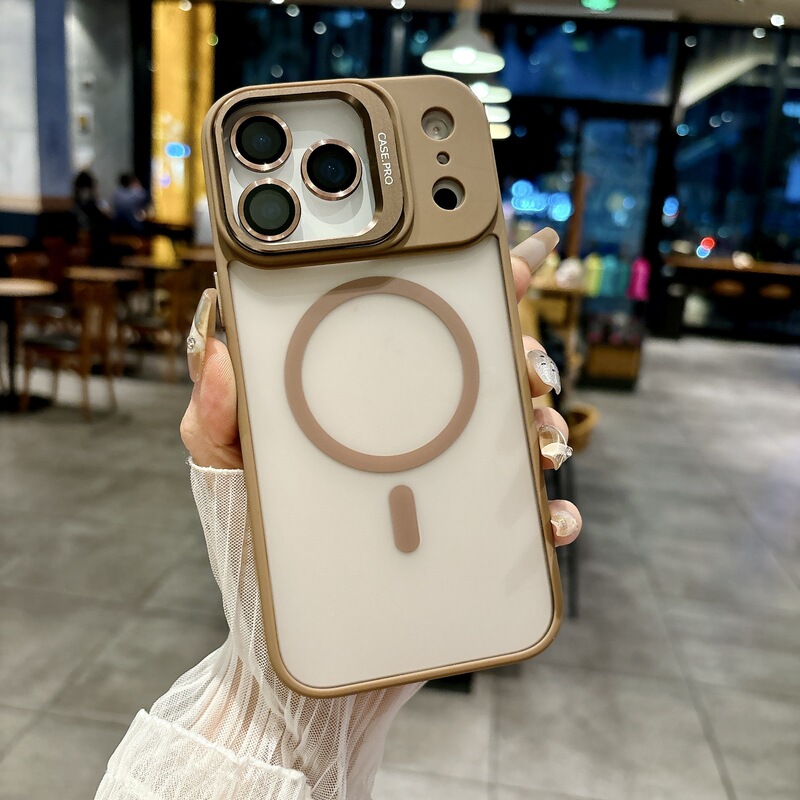 适用iPhone17promax磁吸镜头支架手机壳苹果16散热镜头膜PC保护套|undefined