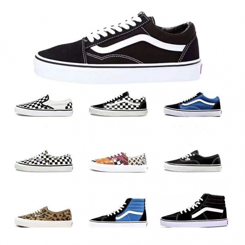 Vans Putian shoes, canvas shoes, small skate shoes, classic versatile round-toe shoes for men and women, couple's sports skateboard shoes, retro style
