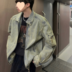 古い水洗いデニムジャケットを作っています。