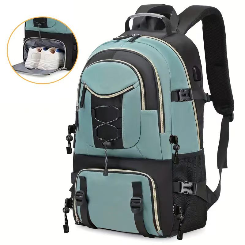 Nueva Mochila Informal de Gran Capacidad para Viajes, Mochila de Montañismo, Mochila de Tela Oxford, Almacén de Calzado Independiente Transfronterizo