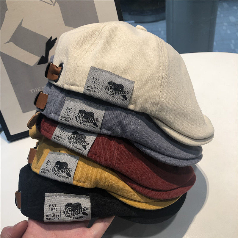 Japanese Street Hip-Hop Forward Hat Sticker Cloth Label Cap Summer and Autumn All-Match Anti-Wearing Bailey Hat Unisex