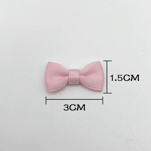 8-Color 3cm Cotton Ribbon Bow Hair Accessories for Clothing, Hats, Shoes, and Decorative Pet Toys