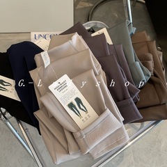 加絨厚款柔軟裸感高腰瑜伽褲外穿 新色提臀緊身健身褲打底褲