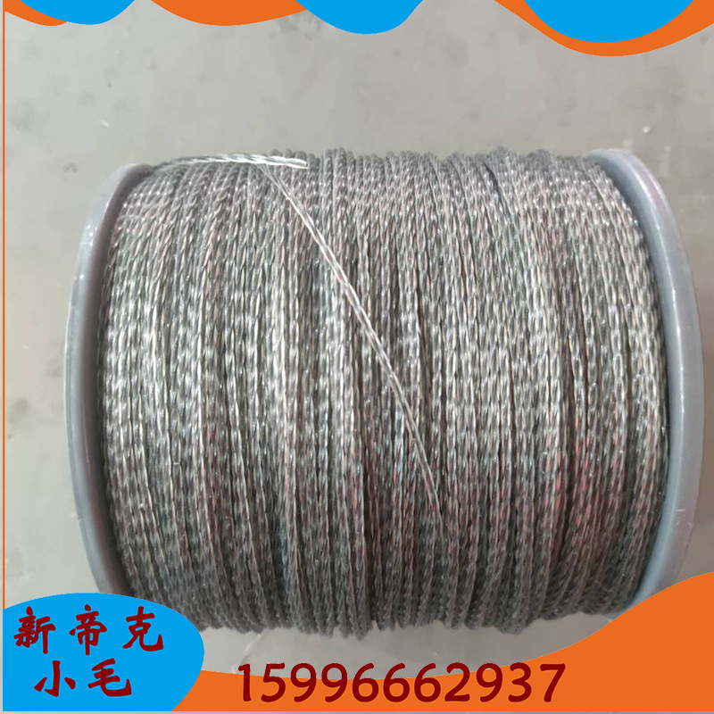 割草线方形螺旋2.0mm双色外白内黑1lb轴装trimmer line打草绳