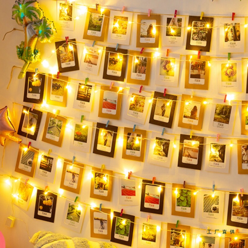 Ins Creative Photo Wall Combination Photo Frame Wall Decoration Washed Photo Hanging Wall Photo Wall Hemp Rope Clip Without Punching Ins Creative Photo Wall Combination Photo Frame Wall Decoration Washed Photo Hanging Wall Photo Wall Hemp Rope Clip Without Punching