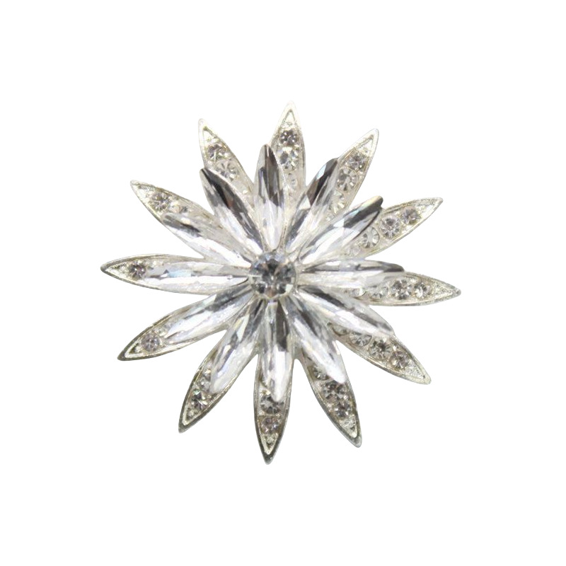 新しい回転水晶太陽花部品自動車吹出口ヘアピン合金部品ブローチ合金diy部品