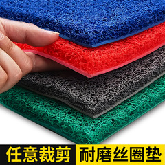 玄関マットはプラスチック製のシルクマットを厚くして玄関の滑り止め防水カーペット家庭用の玄関マットは裁断できる