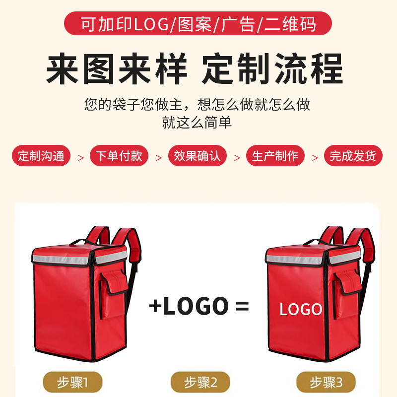 Personalización del nuevo punto impermeable engrosado comida para llevar mochila mochila para el hogar gafas mochila logotipo de impresión gratuita