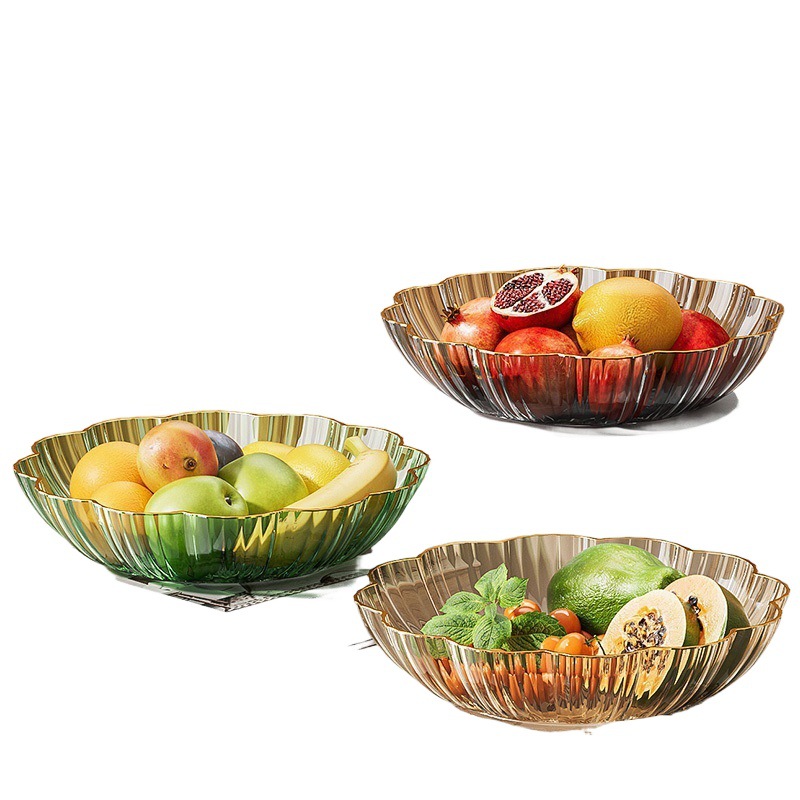 Sala de estar casera mesa de té bandeja de frutas de bocadillos bandeja de frutas de lujo ligero simple fábrica de dulces de frutas secas